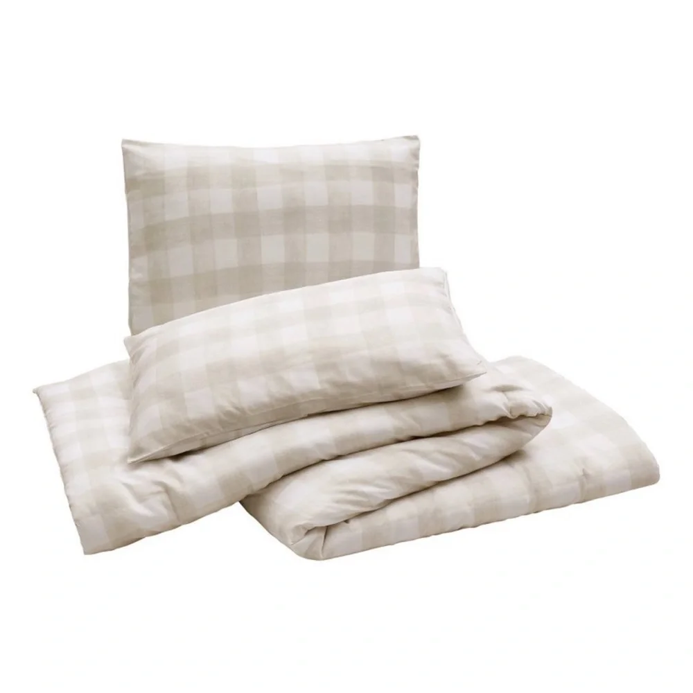 NEW Modern Heirloom Reversible King Gingham Comforter Bedding Set Cozy Decor
